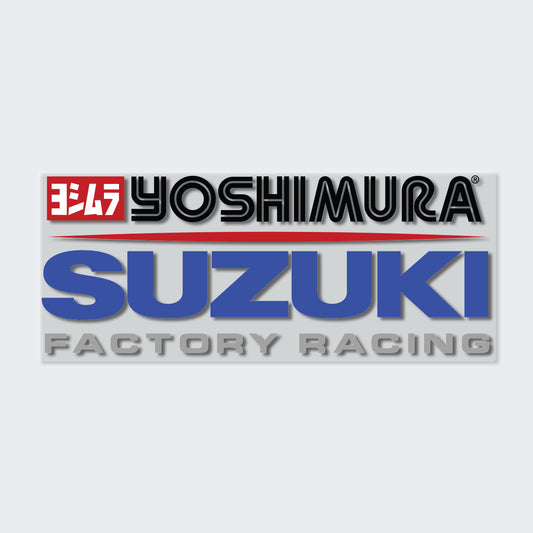 Yoshimura Suzuki Factory Racing Clear Sticker