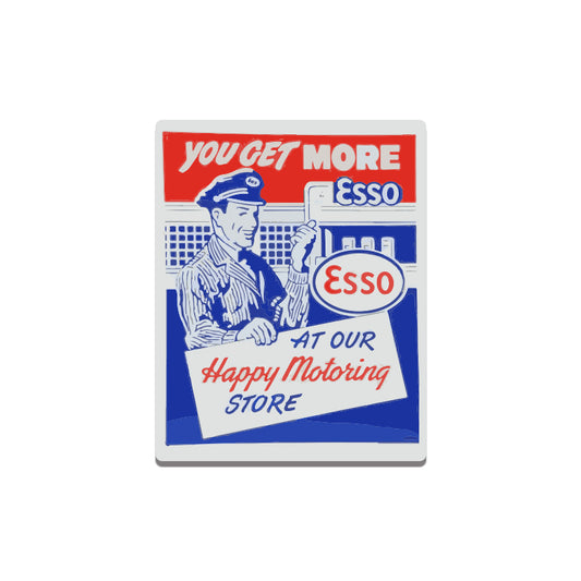 Esso Happy Motoring Store Sticker