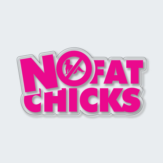 JDM No Fat Chicks Sticker