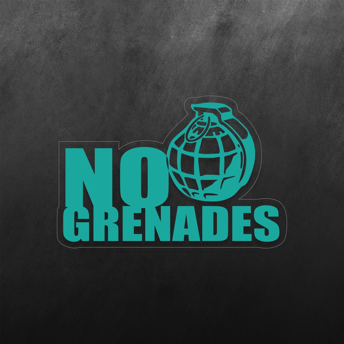 No Grenades Sticker