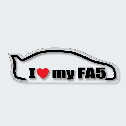 I Love My FA5 Sticker