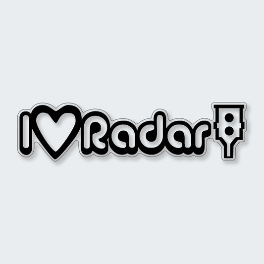 JDM I Love Radar Sticker