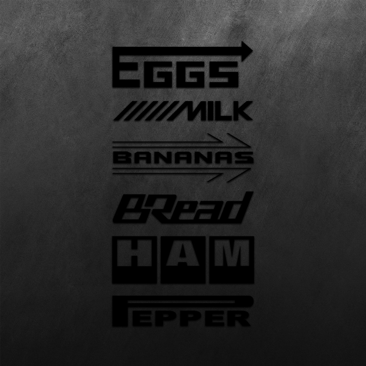 Egg Milk Bananas Bread Ham Pepper Sticker