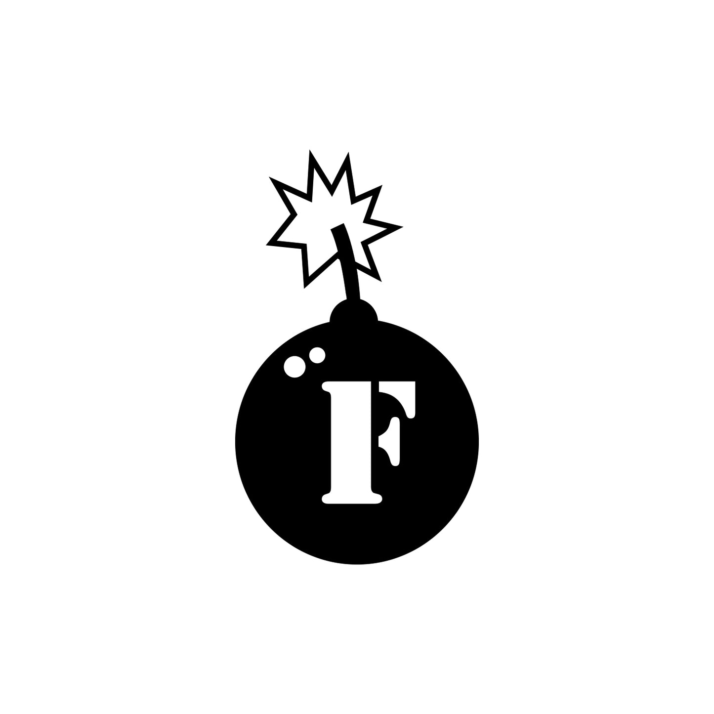 F Bomb Catch Fire Sticker