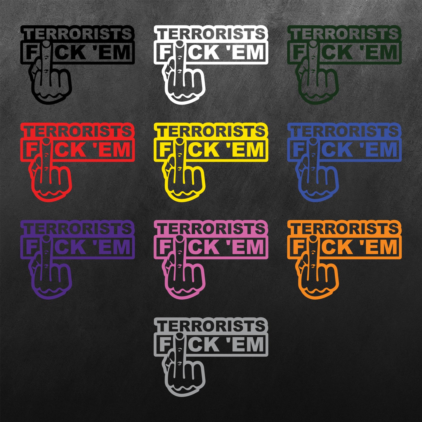 JDM Hand Terrorist F*ck_em Sticker