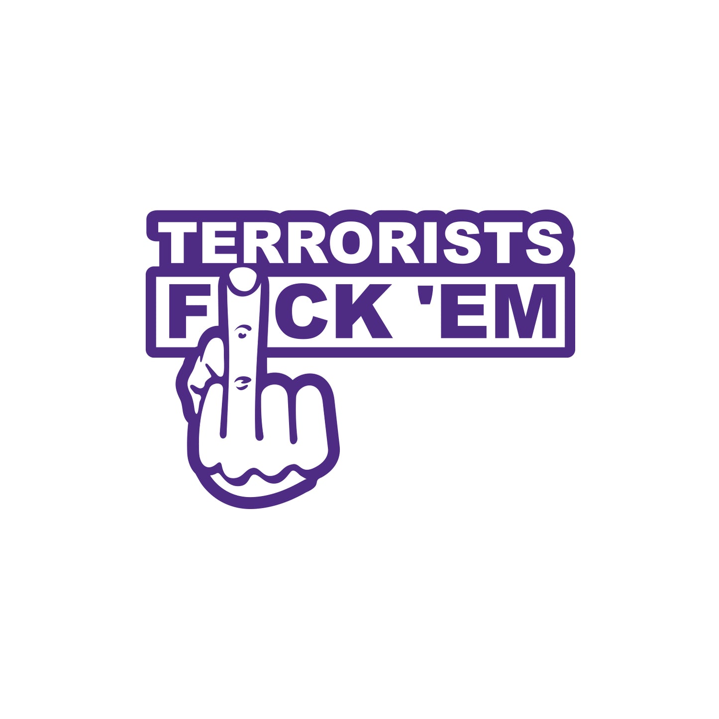 JDM Hand Terrorist F*ck_em Sticker