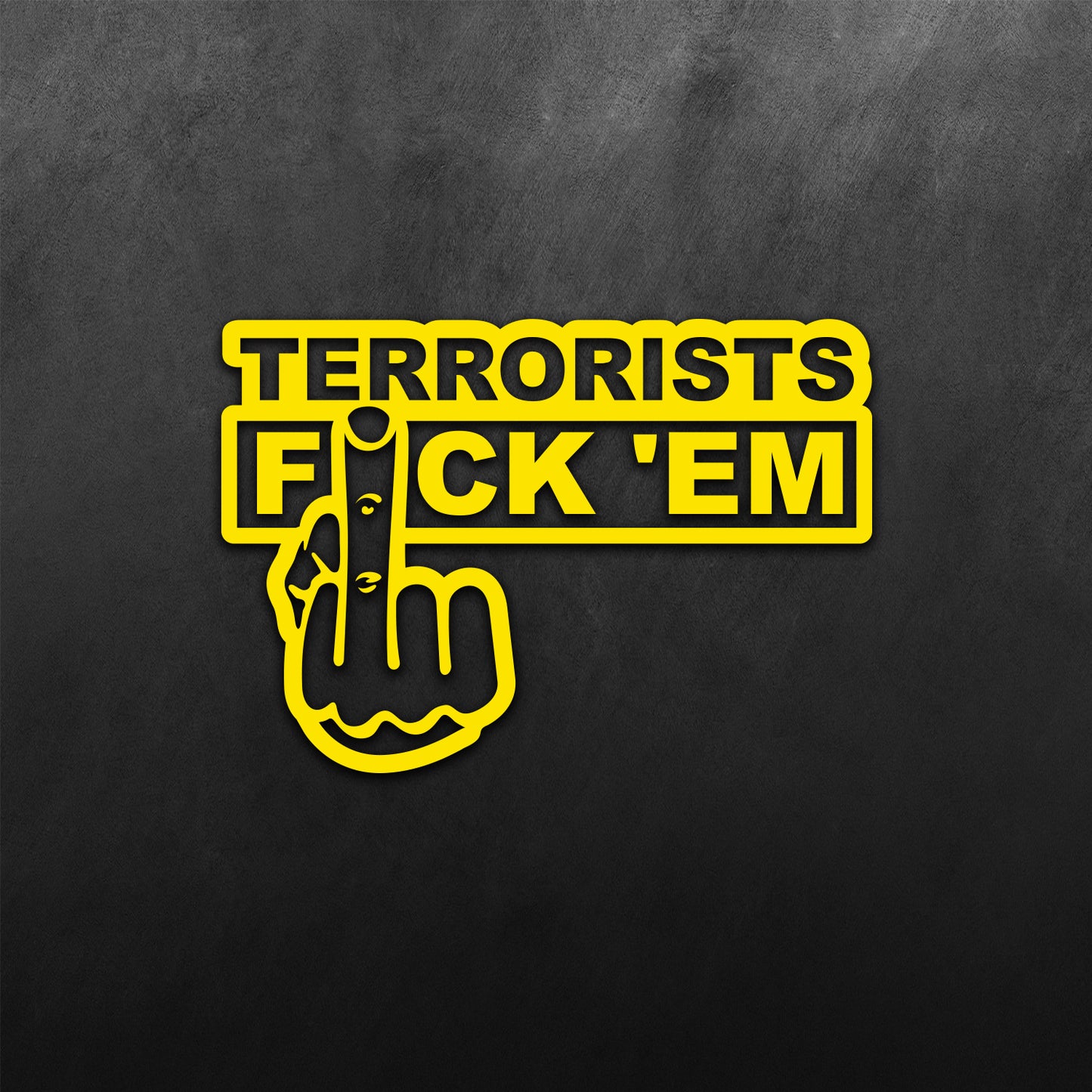 JDM Hand Terrorist F*ck_em Sticker