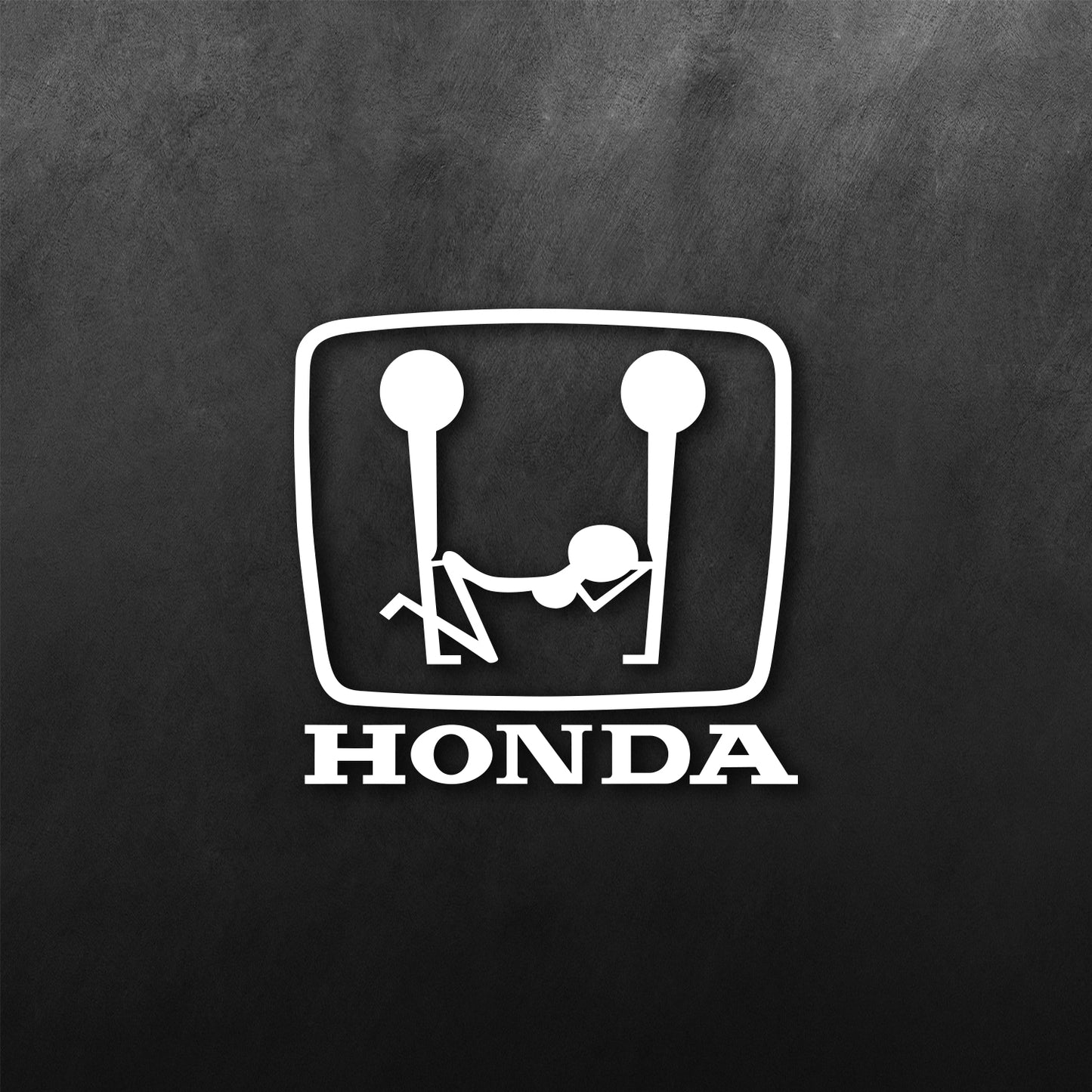 JDM Funny & Rude Letter H for Honda Sticker