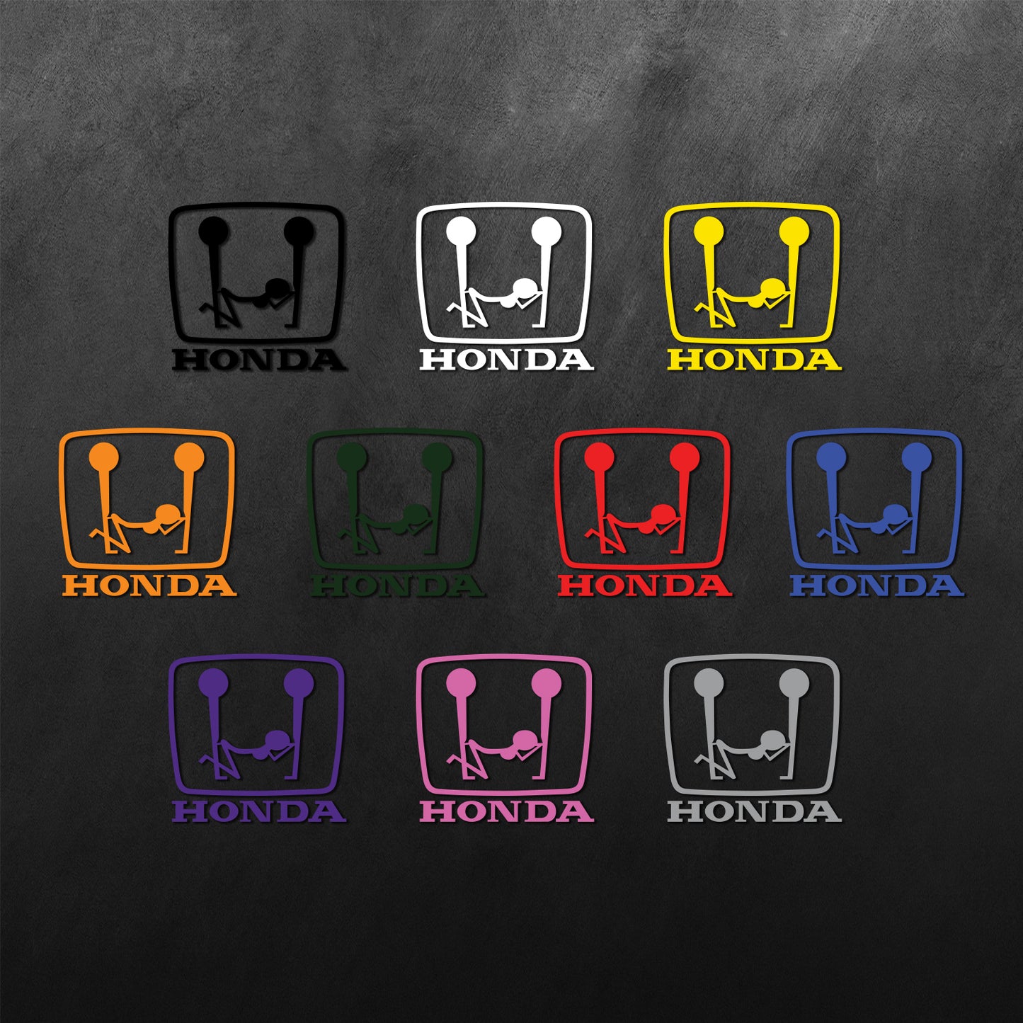 JDM Funny & Rude Letter H for Honda Sticker