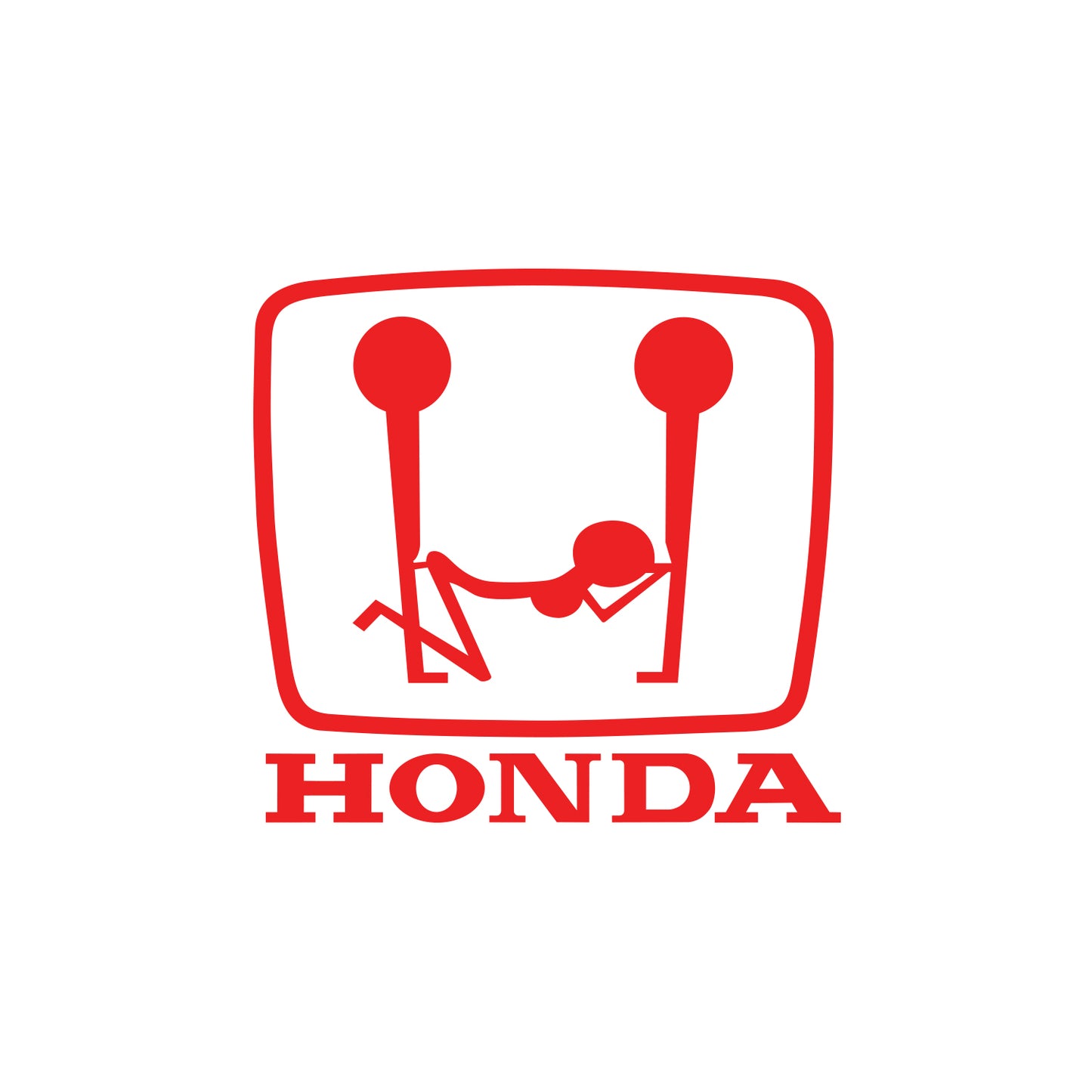 JDM Funny & Rude Letter H for Honda Sticker