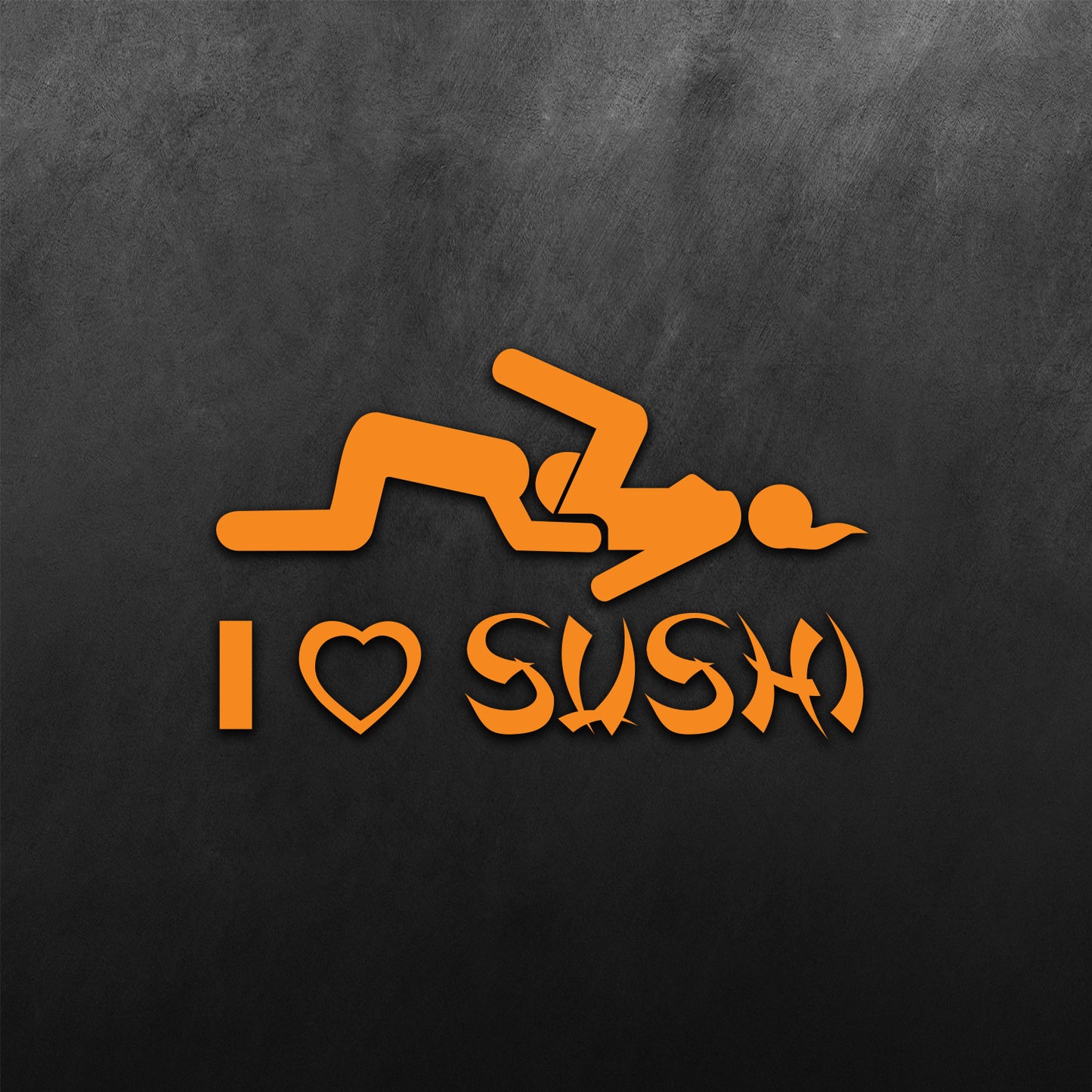 Funny & Rude JDM I Love Sushi Sticker