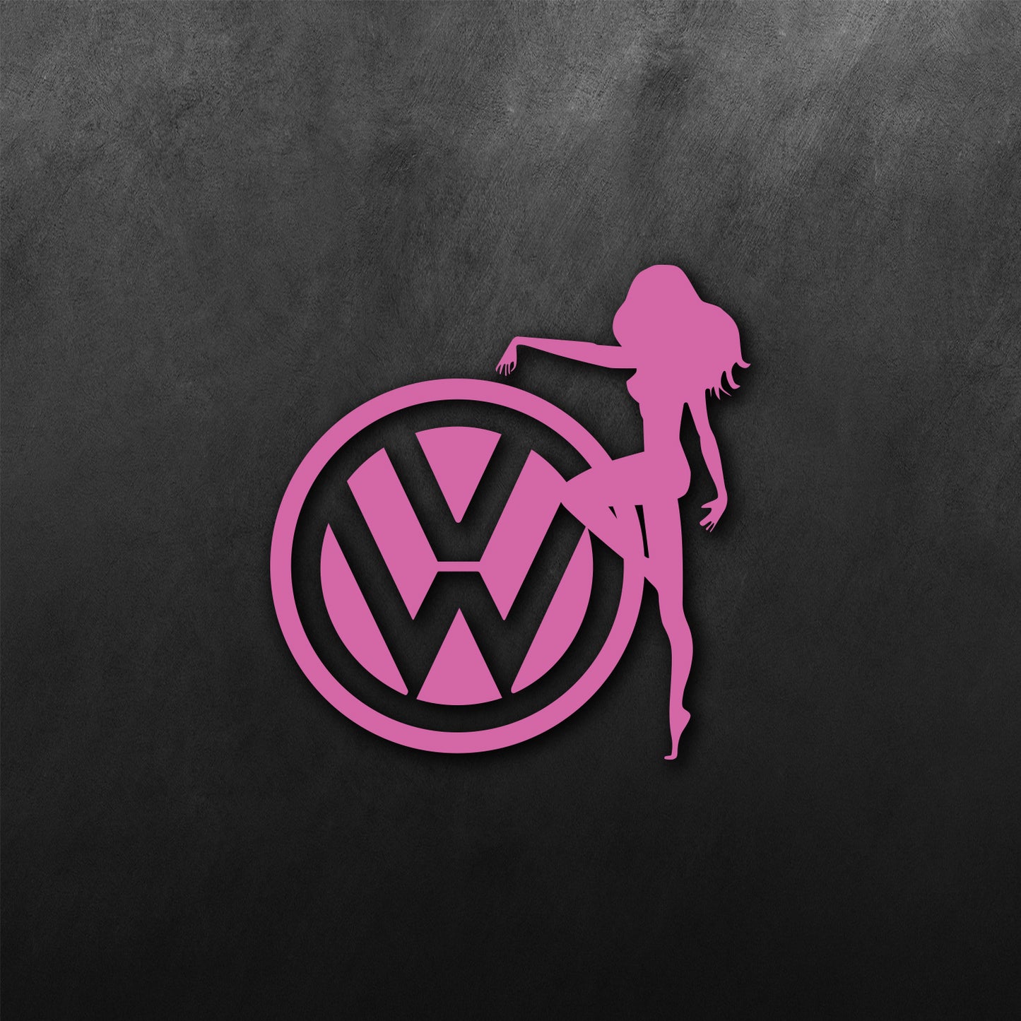 VW Lady Girl Sticker