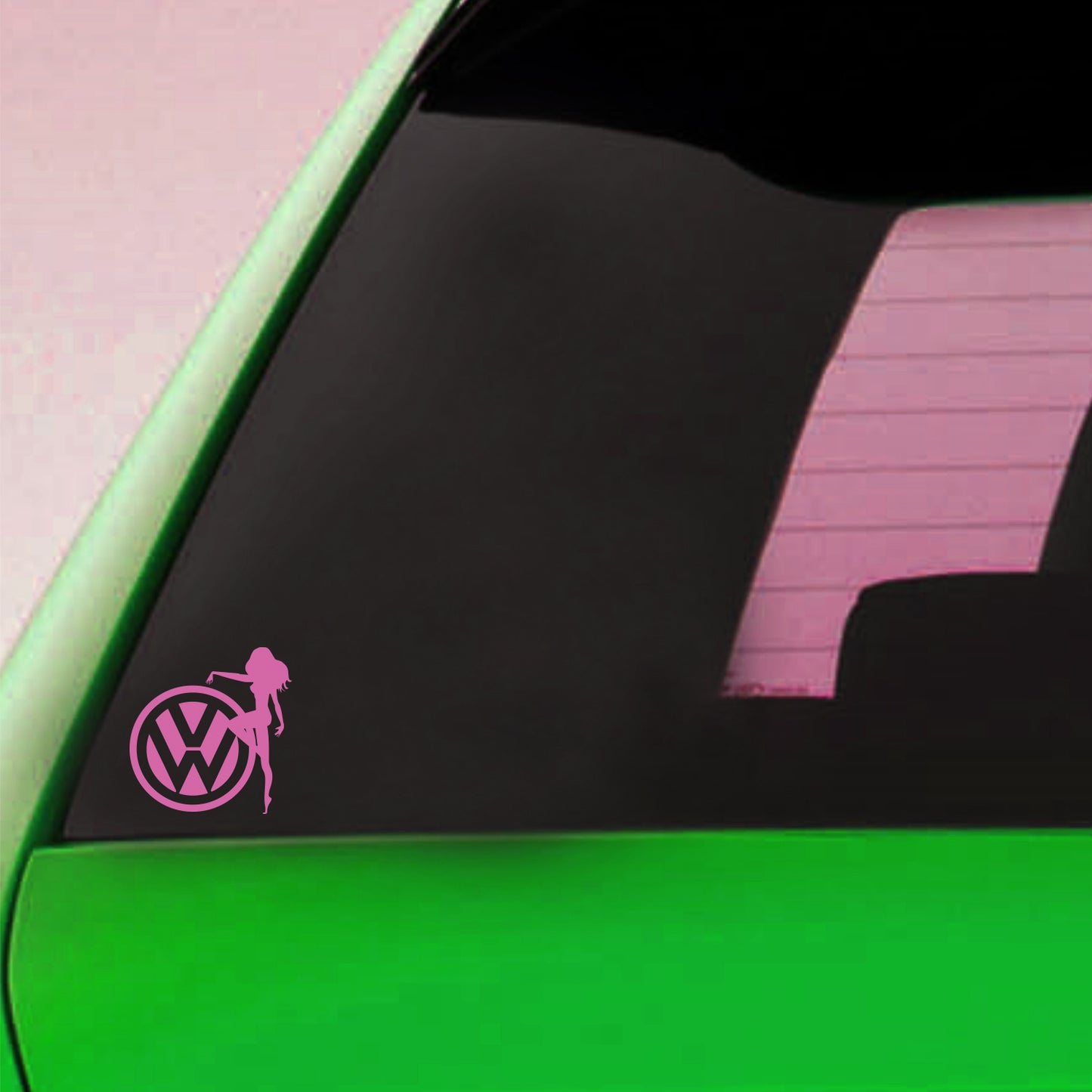 VW Lady Girl Sticker