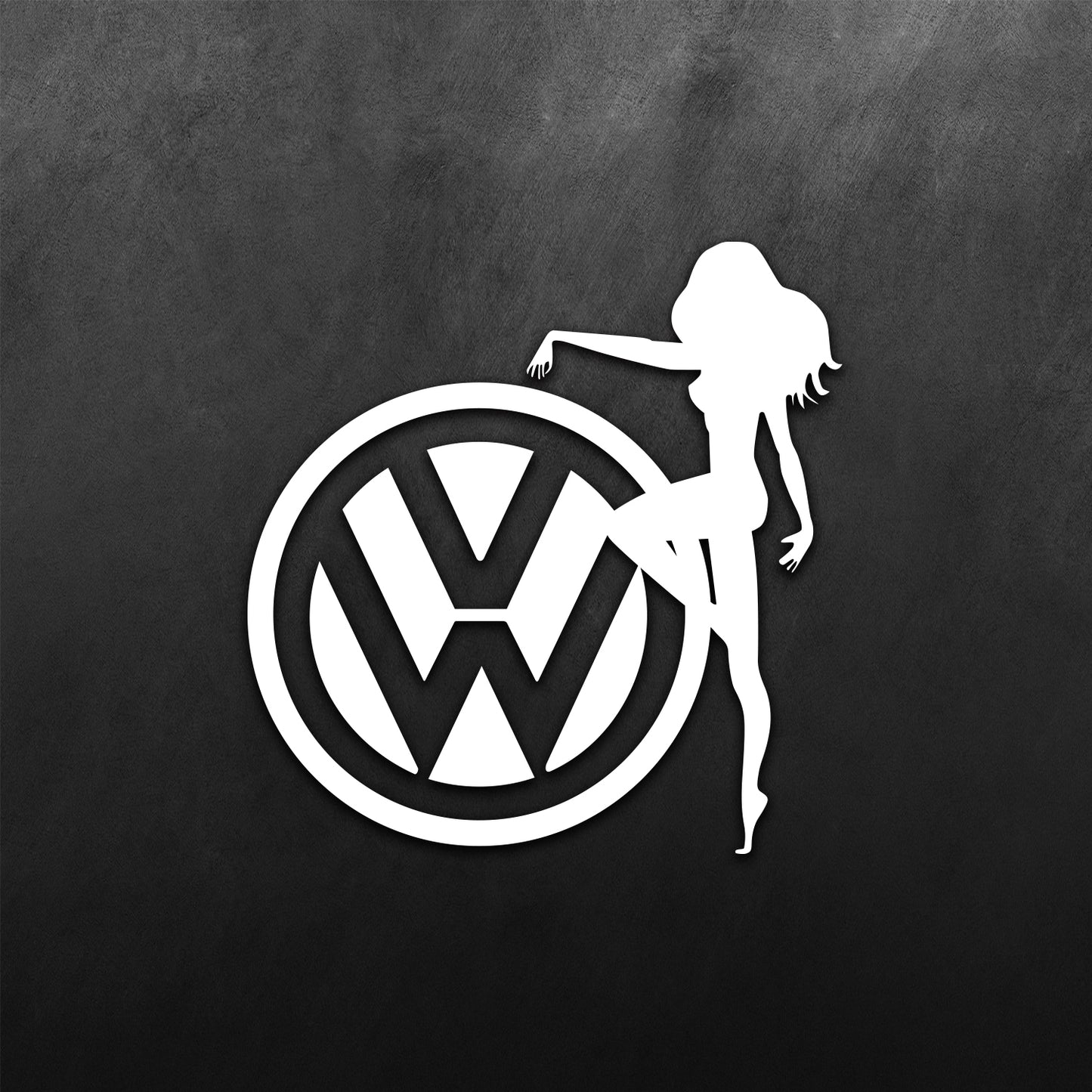 VW Lady Girl Sticker