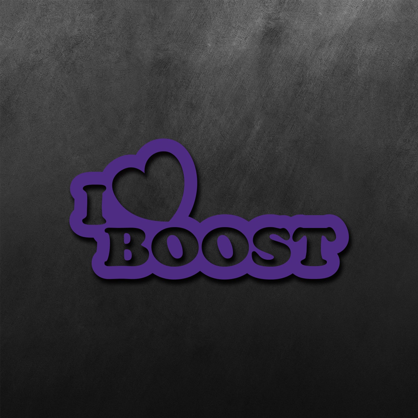 JDM Heart I Love Boost Sticker