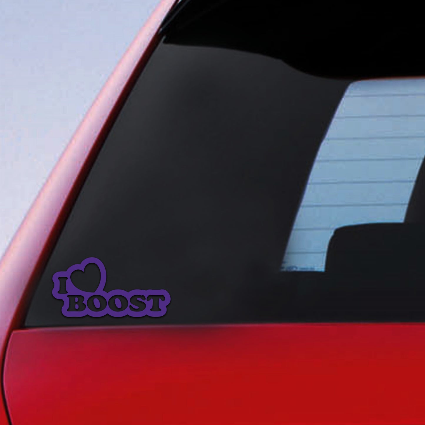 JDM Heart I Love Boost Sticker