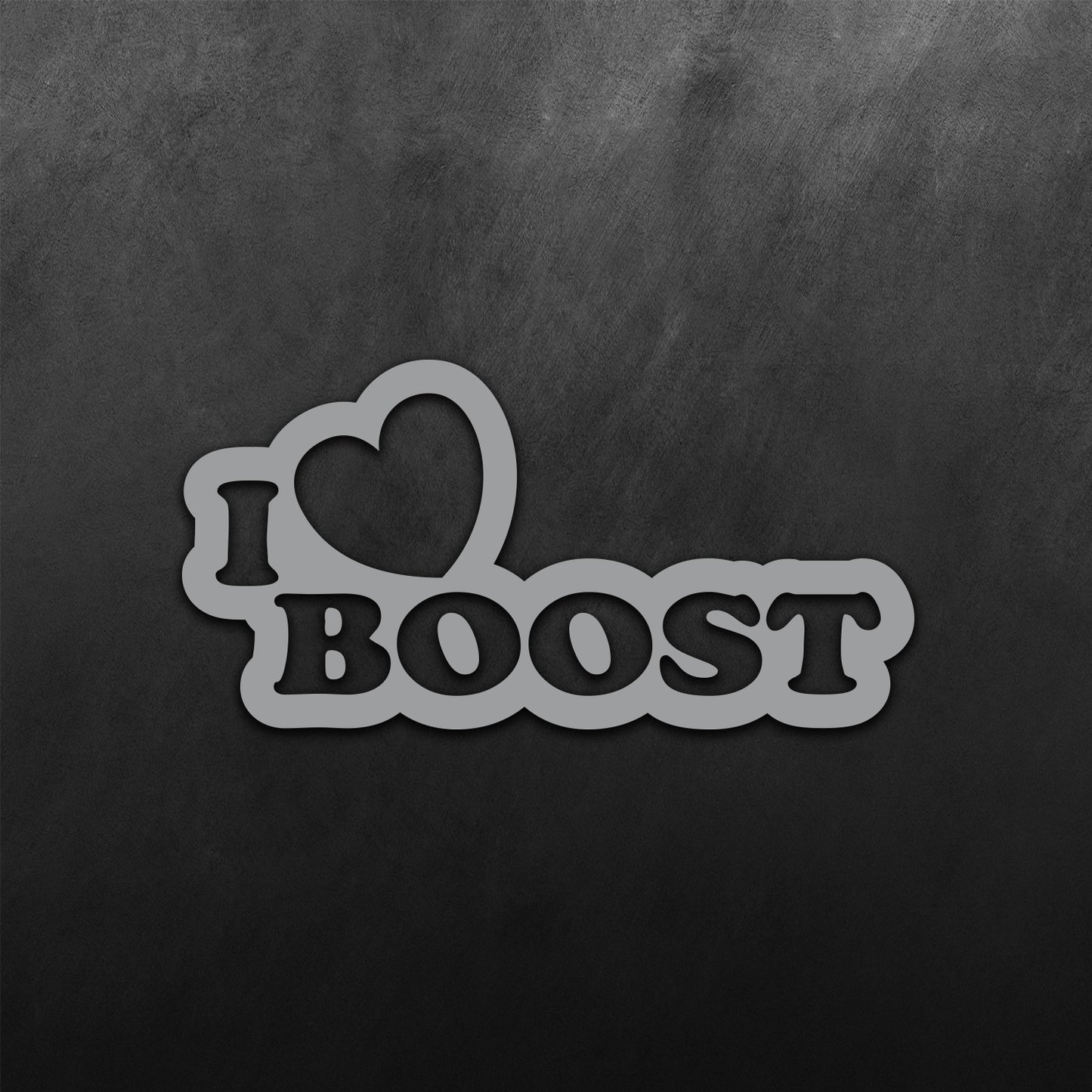 JDM Heart I Love Boost Sticker