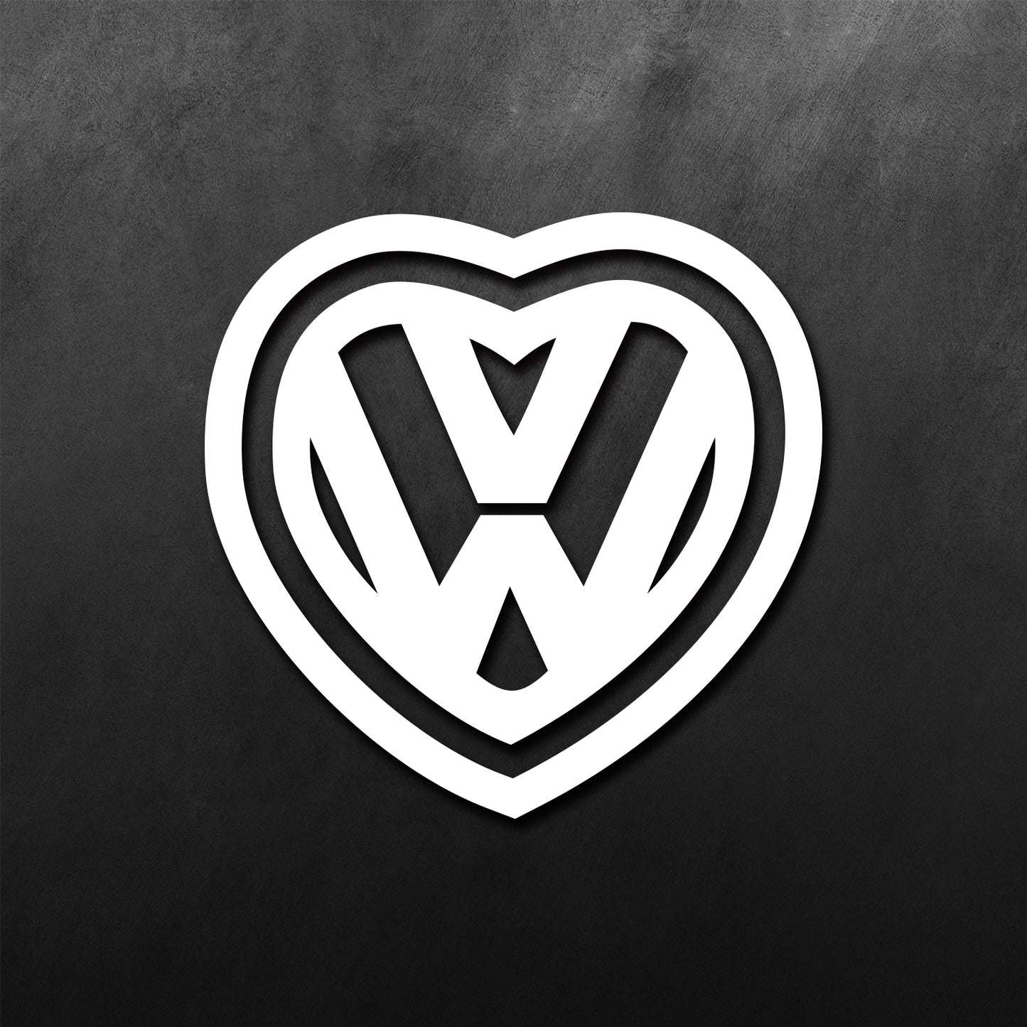 JDM Heart VW Sticker