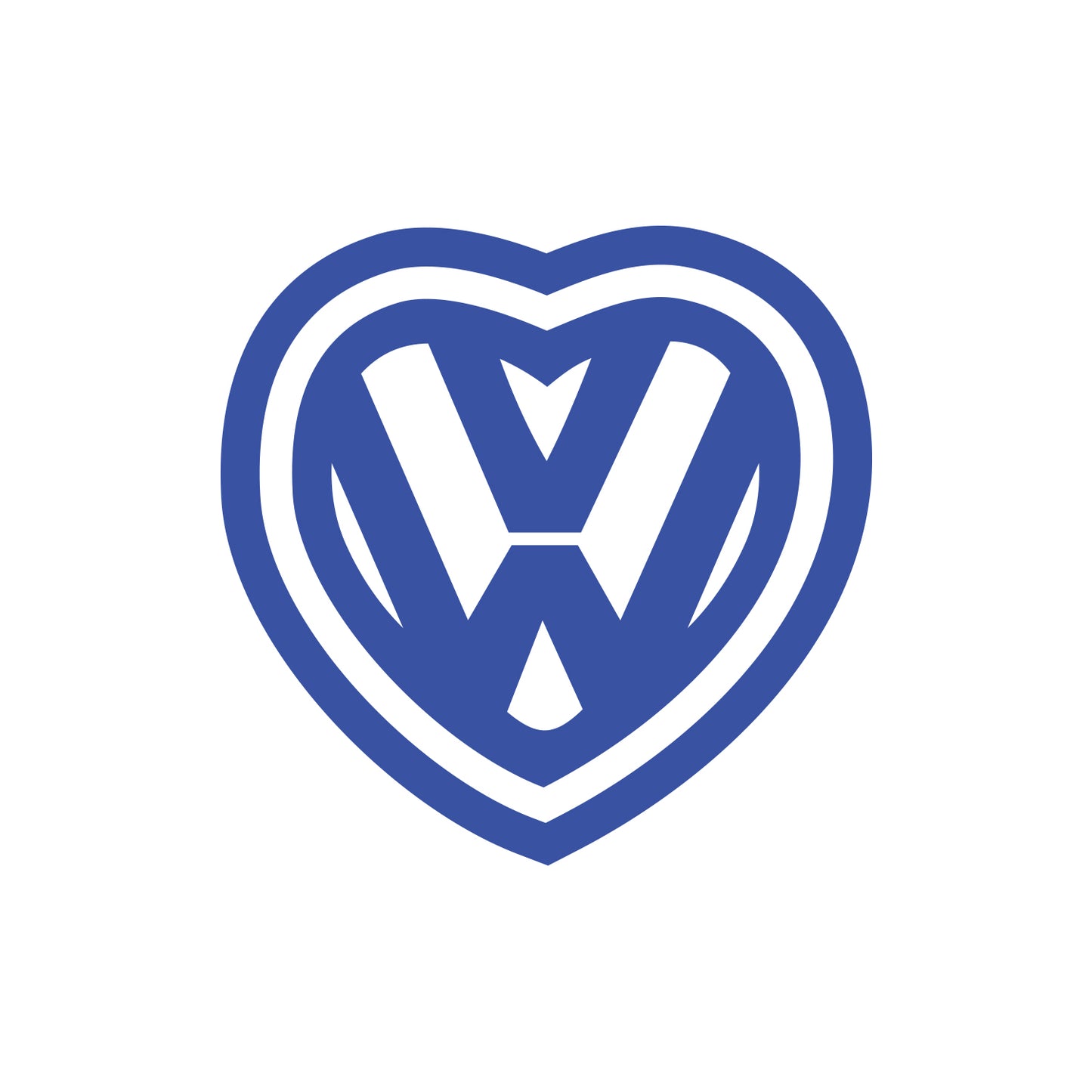 JDM Heart VW Sticker