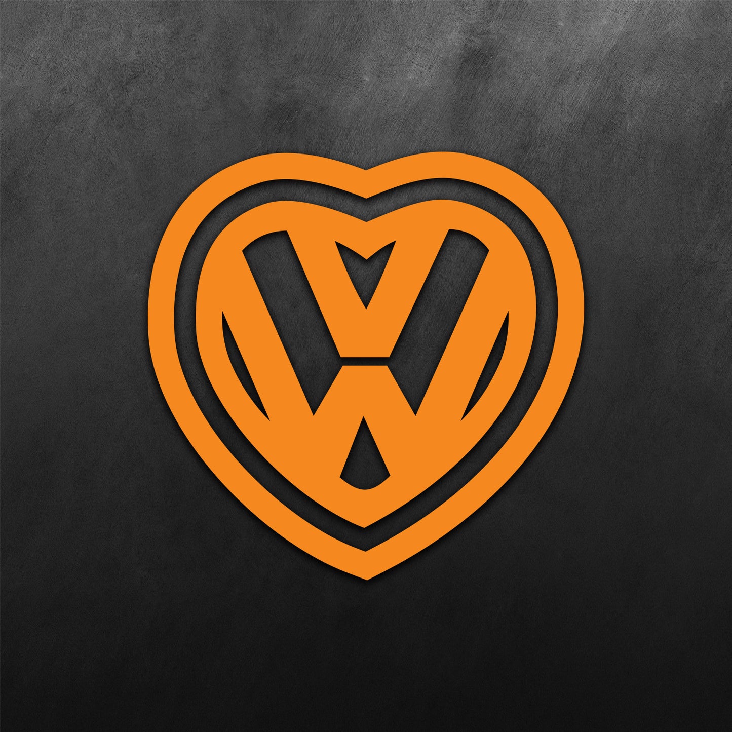 JDM Heart VW Sticker