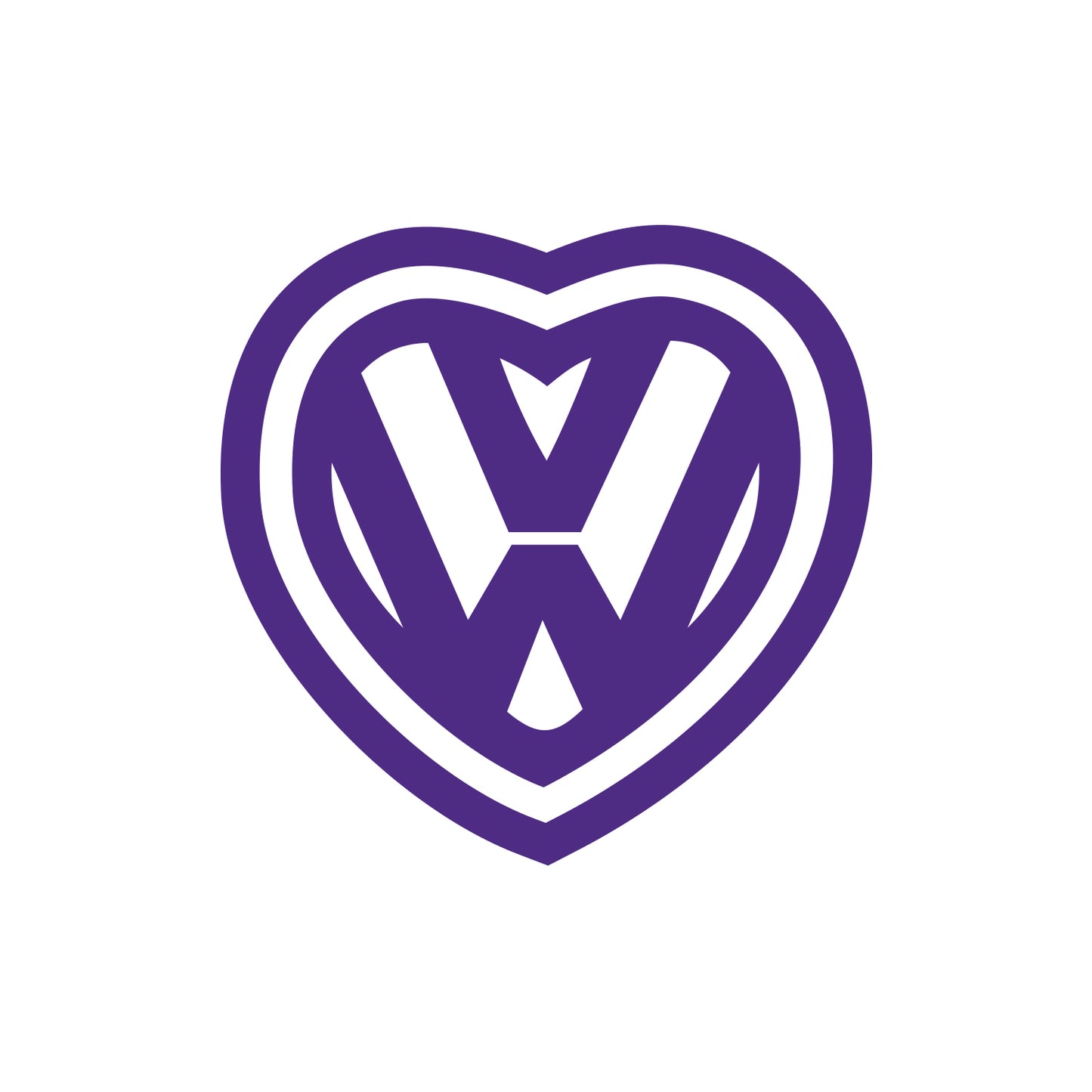 JDM Heart VW Sticker