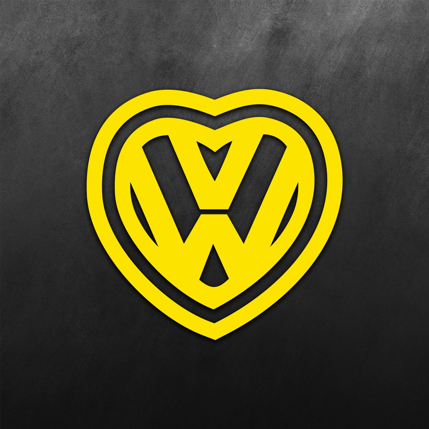 JDM Heart VW Sticker