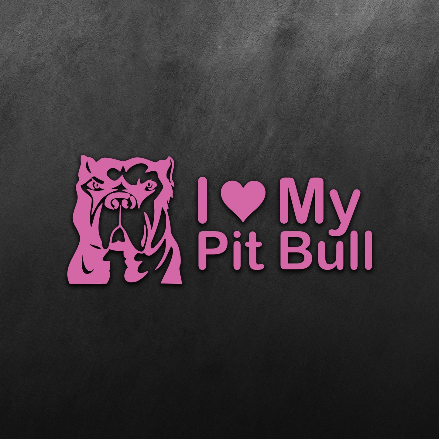 JDM Hearts I Love My Pitbull Sticker