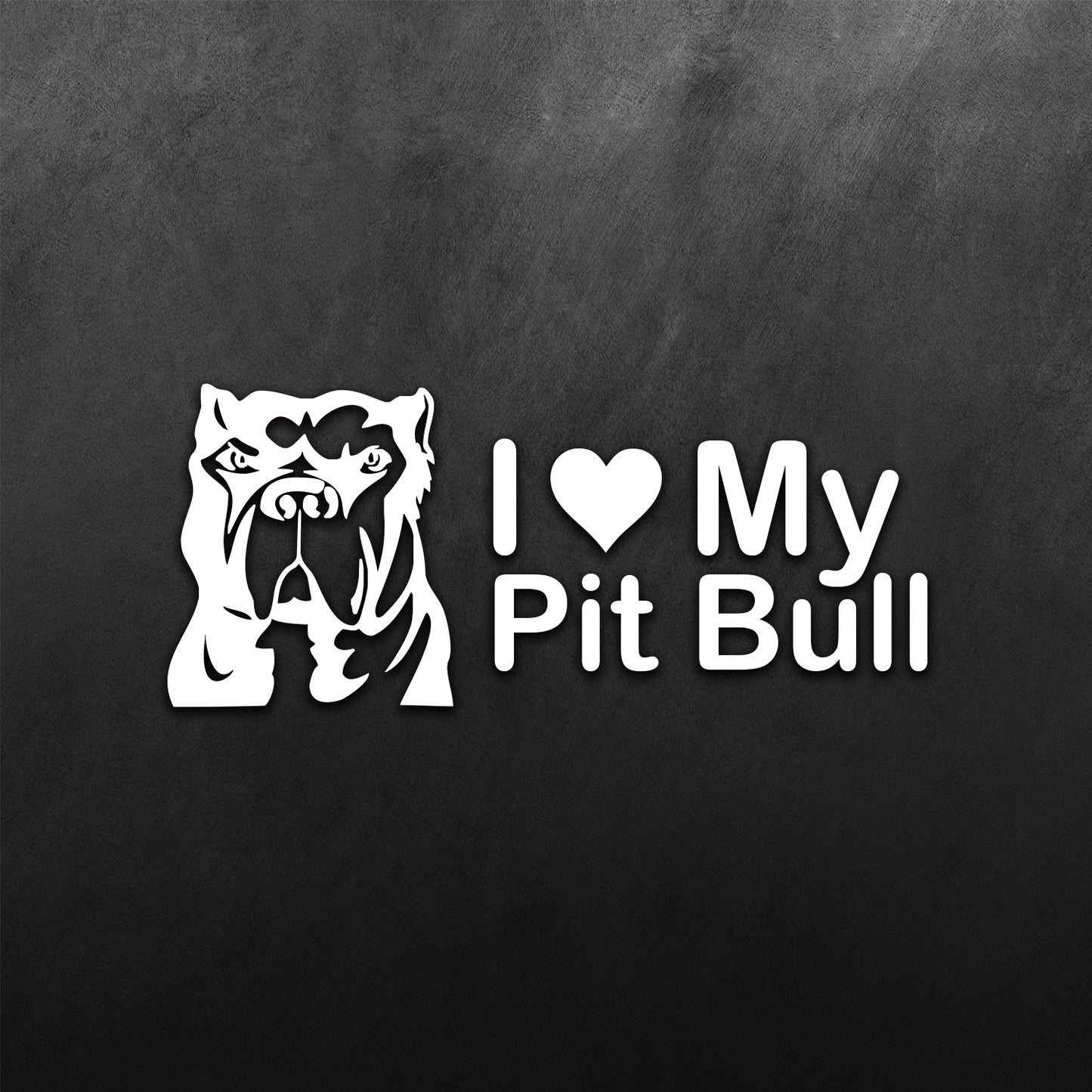 JDM Hearts I Love My Pitbull Sticker