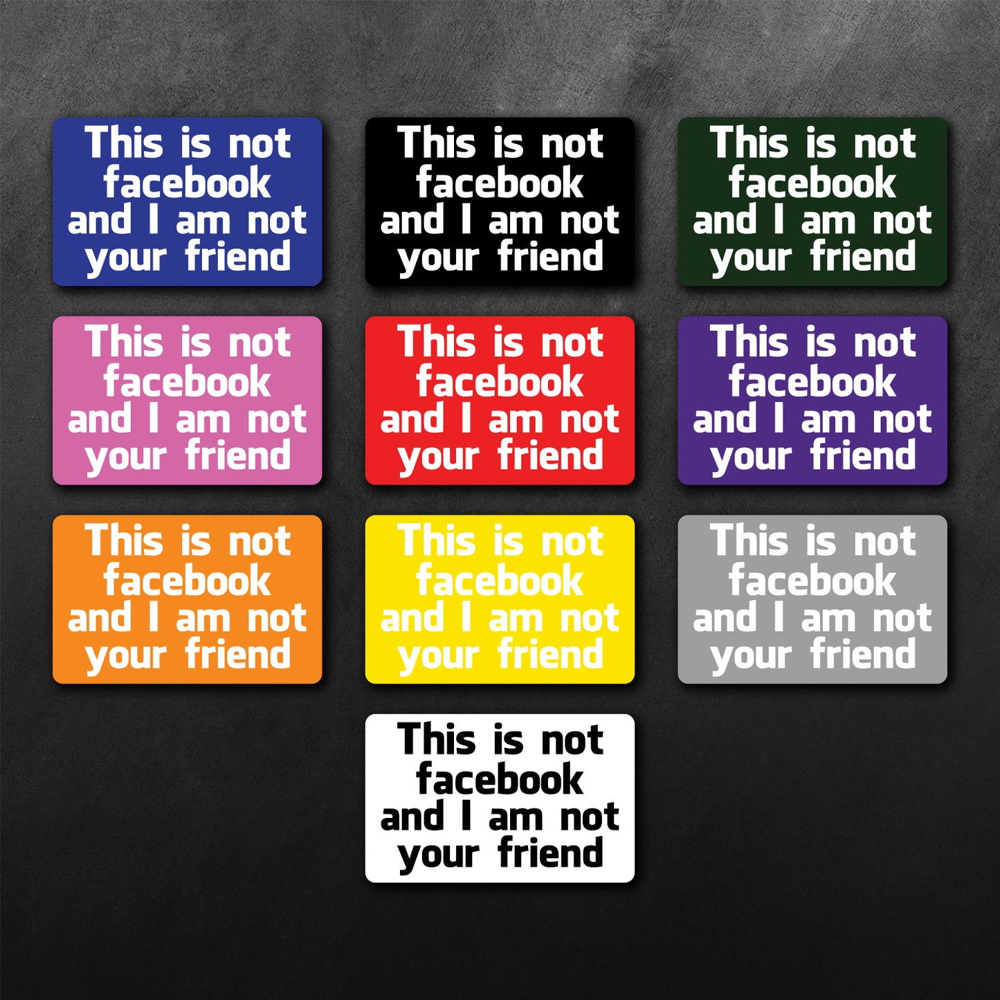 This Is Not Facebook Sticker