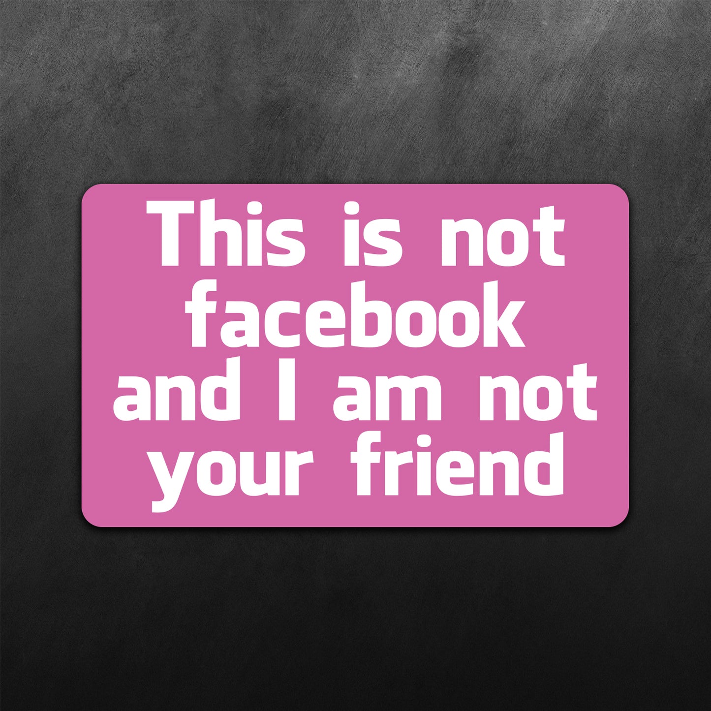 This Is Not Facebook Sticker