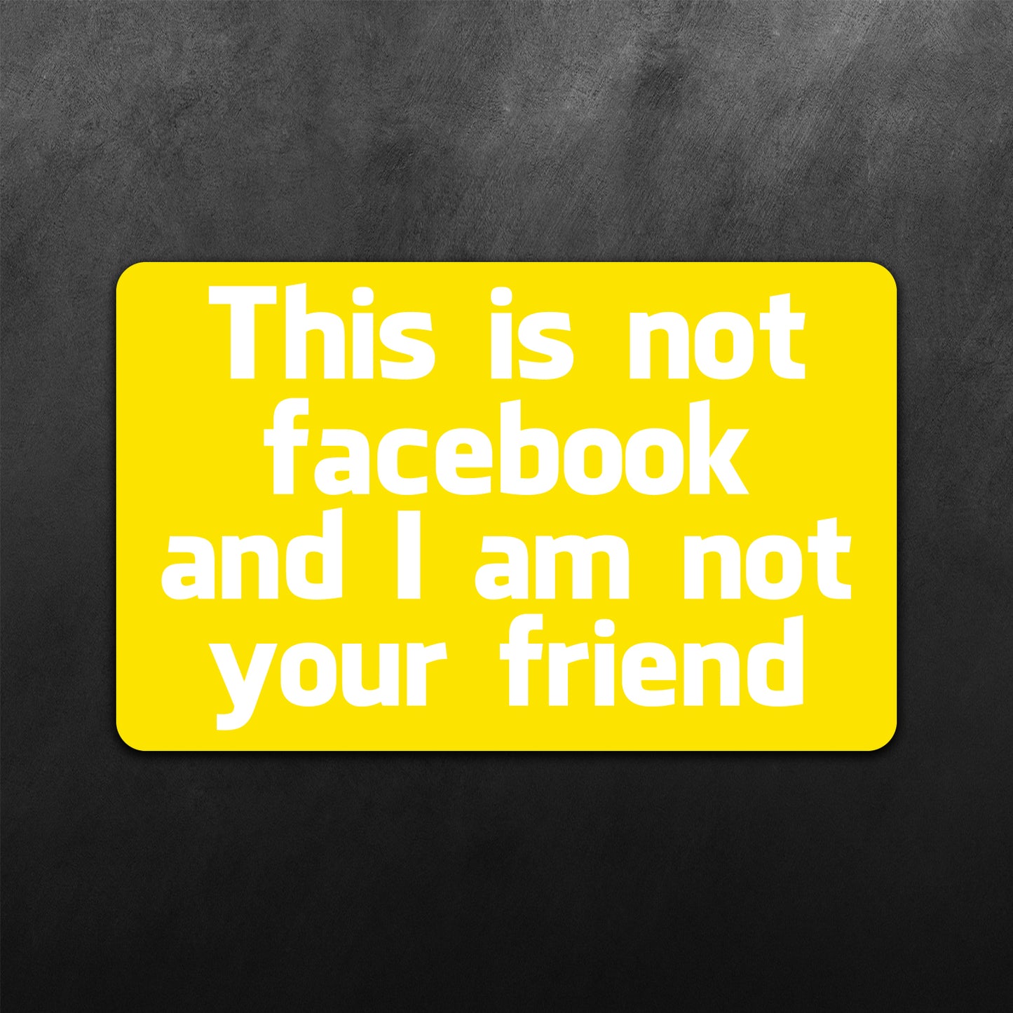 This Is Not Facebook Sticker