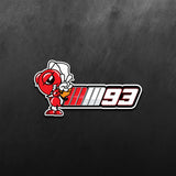 MM93 93 Ant Man Logo Sticker