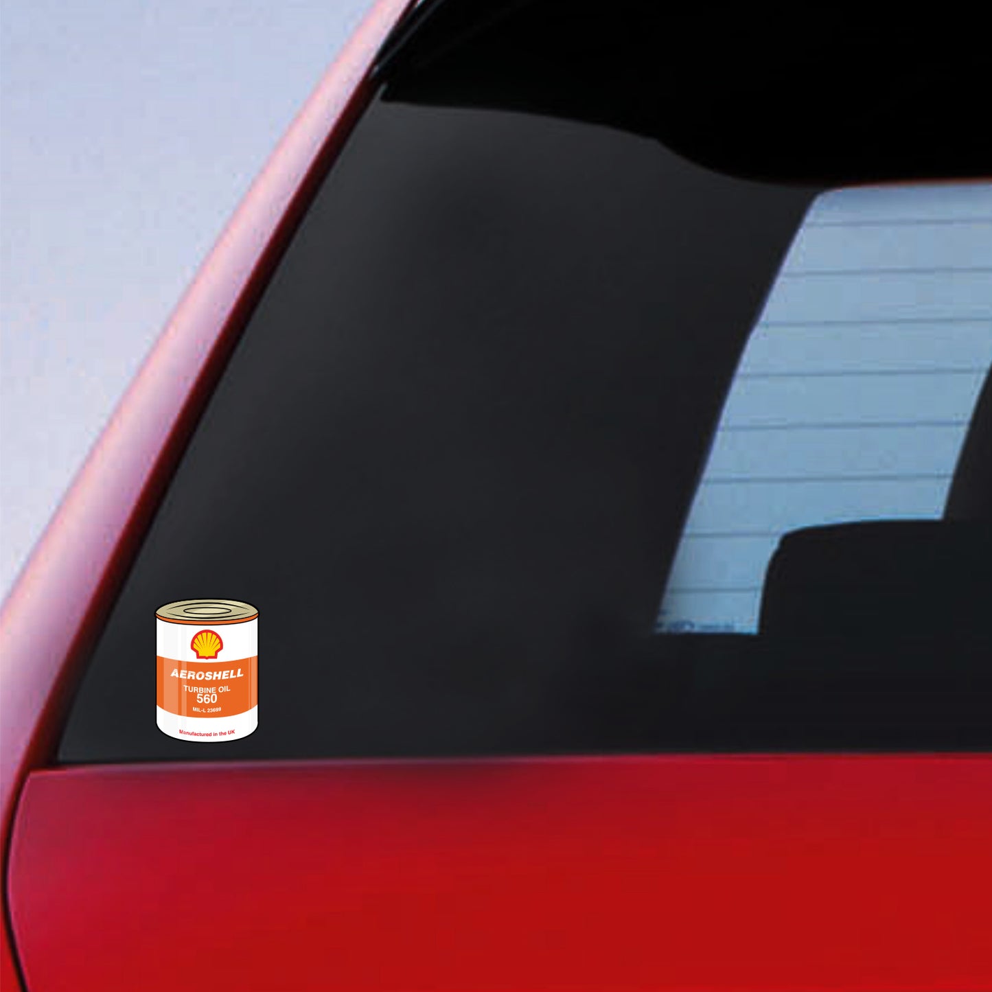 Oil Sticker Aero Shell