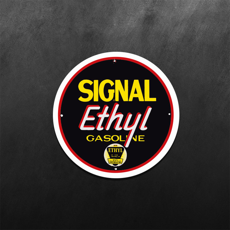 Signal Ethyl Gasoline Sticker