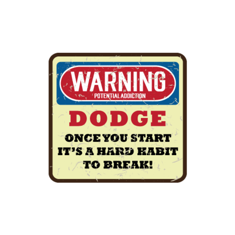 Warning Potential Habit Sticker - Available in many options