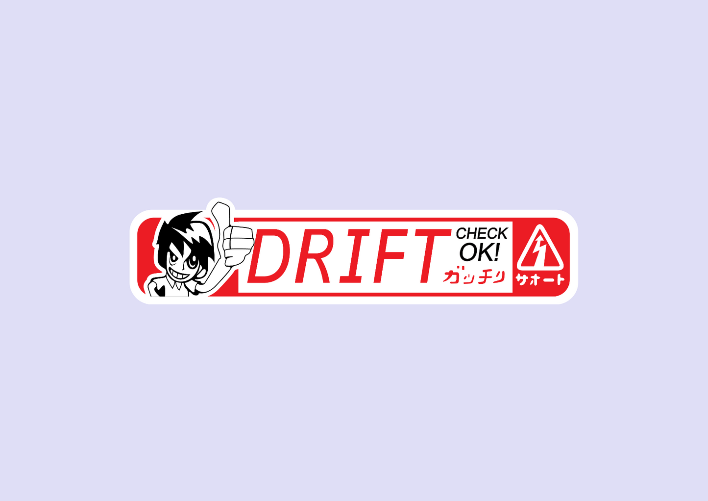 JDM Drift Check Ok Sticker-0