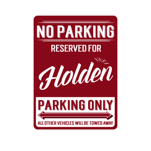 No Parking Reserved Decal Stickers - Available in many options