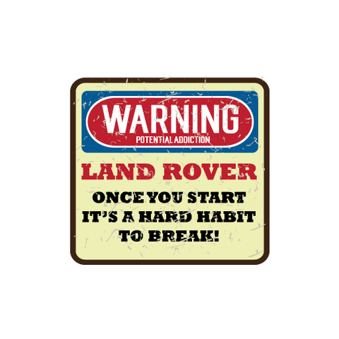 Warning Potential Habit Sticker - Available in many options