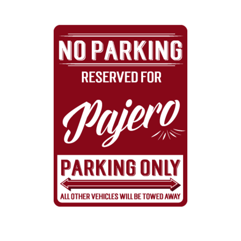 No Parking Reserved Decal Stickers - Available in many options