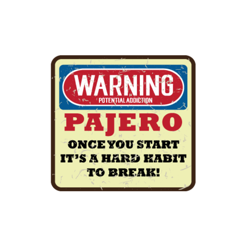 Warning Potential Habit Sticker - Available in many options