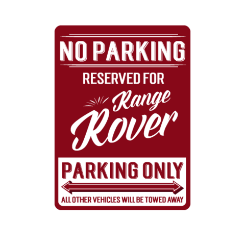 No Parking Reserved Decal Stickers - Available in many options