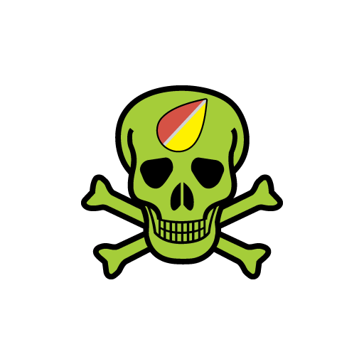 Rasta Skull Sticker-0