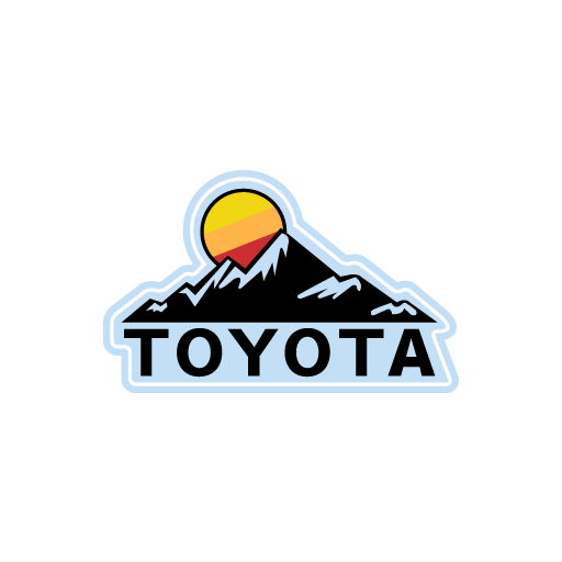 TOYOTA Sun And Mountain Sticker-0