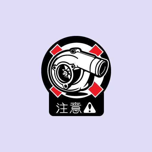 Japanese Turbo Sticker-0